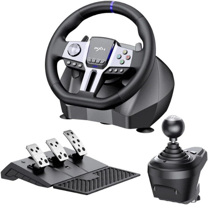 Pxn v9 Generation 2 Steering wheel compatible with : ps4 - ps3 - pc - Nintendo