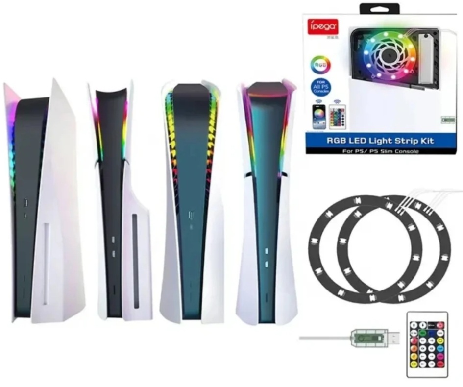 Ipega RGB Colorful App & Remote Control Atmosphere Lights For PS5 & PS5 Slim - PG-P5S038A