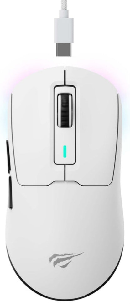 Havit Gaming Mouse MS969SE TRI-Mode wireless bluetooth , 2.4 , wired ( color white )