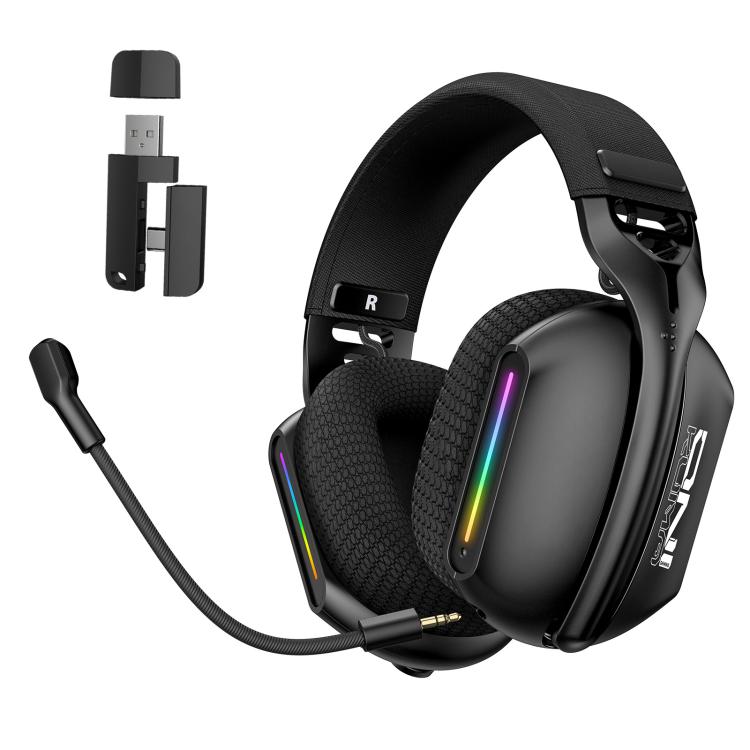 Onikuma GT808 Wireless Gaming Headset Triple mode ; wired ; wireless bluetooth ; 2.4g compatible with : PS5 ; Ps4 : Pc : phone