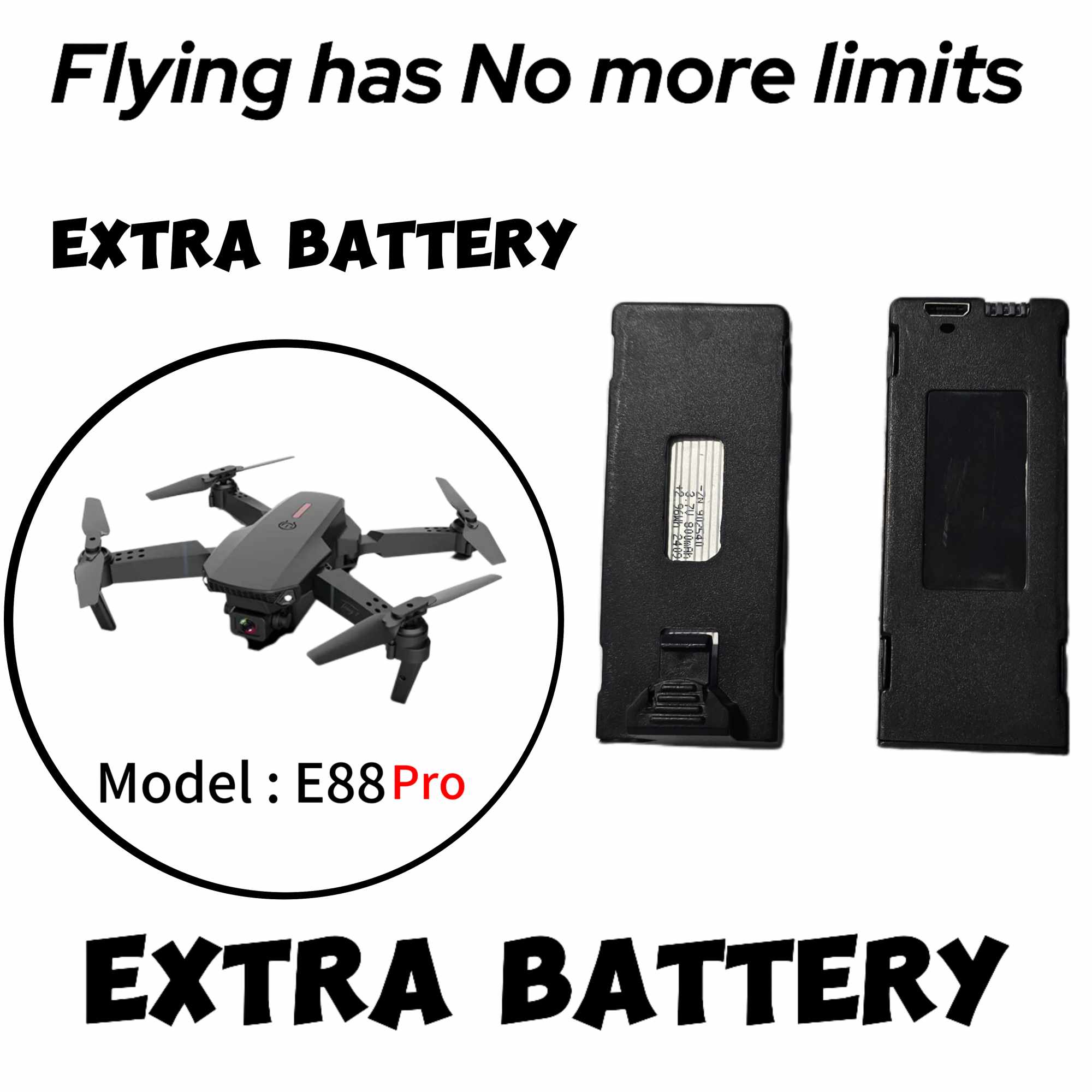 Battery For : E88~Pro