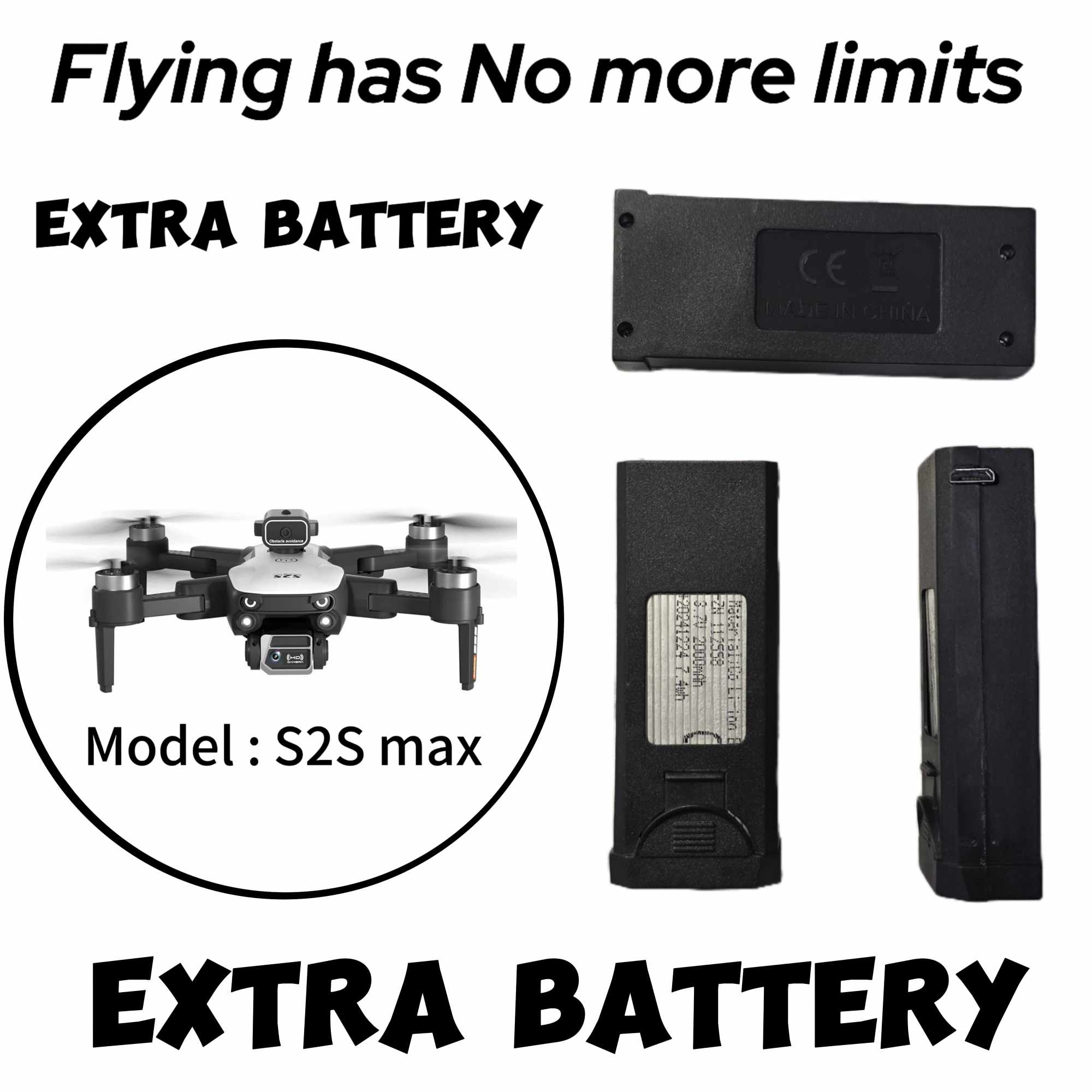 Battery For : Drone S2S Max