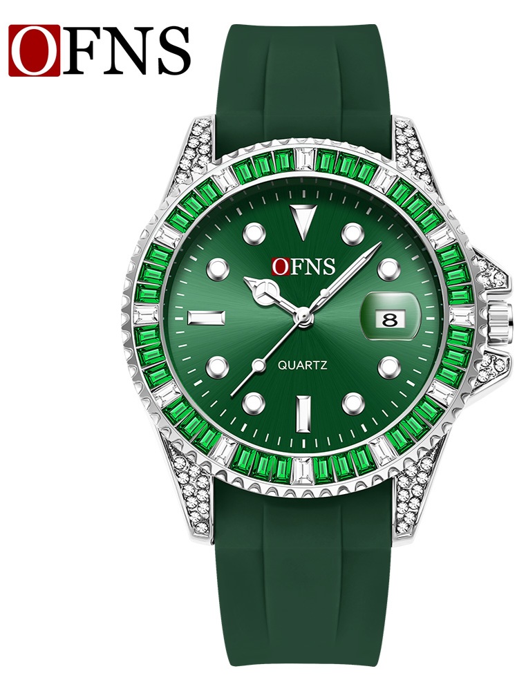Diamond OFNS Green watch